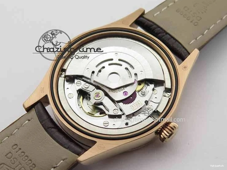 Dial White Stick Brown Best Leather A3165 Strap VF Date Cellini Edition Markers On RG 0910